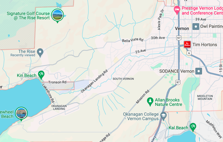 Location of The Rise
